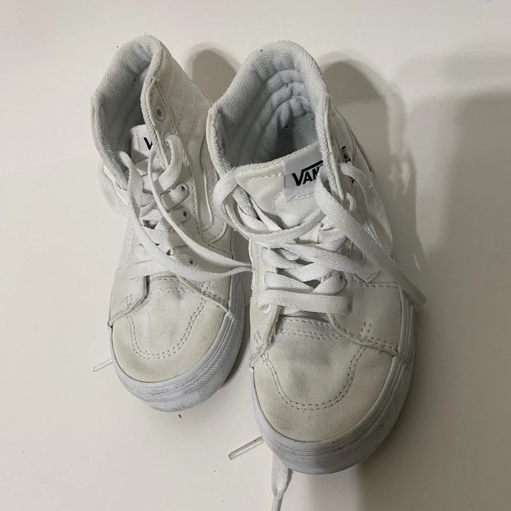 Vans Off the Wall Kids High-Top Sneakers - White size 13